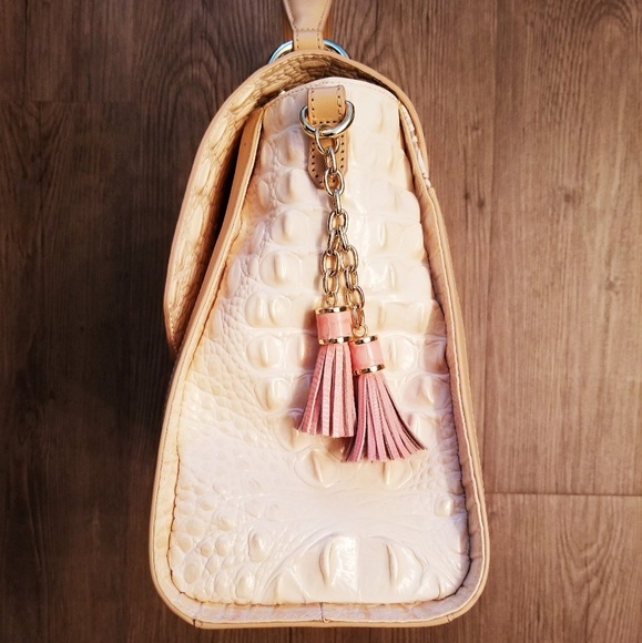 BRAHMIN Brinley Pink Embossed Satchel🌸 - Picture 3 of 8